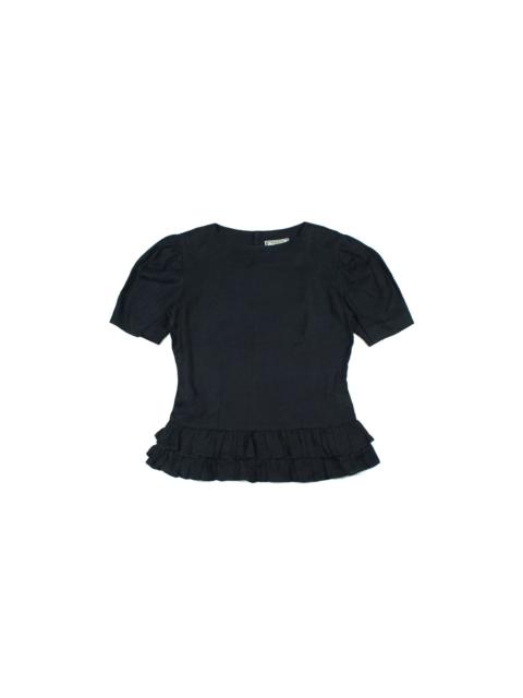 SAINT LAURENT 90s Yves Saint Laurent Tonal Pattern Womens Top