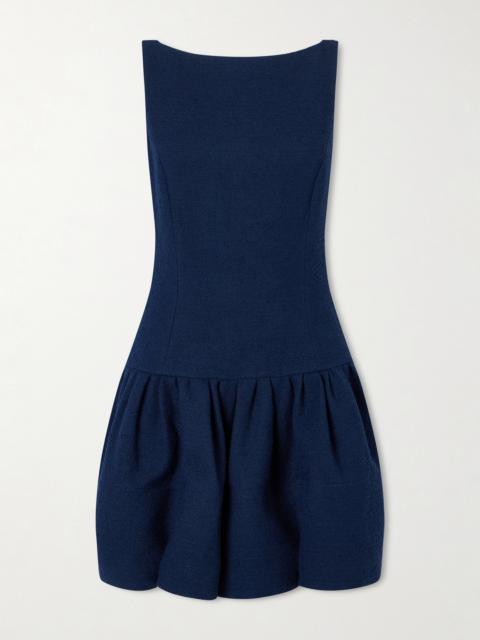 Oscar de la Renta Cotton-blend Tweed Mini Dress