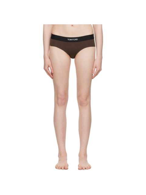 TOM FORD Brown Modal Signature Boy Shorts