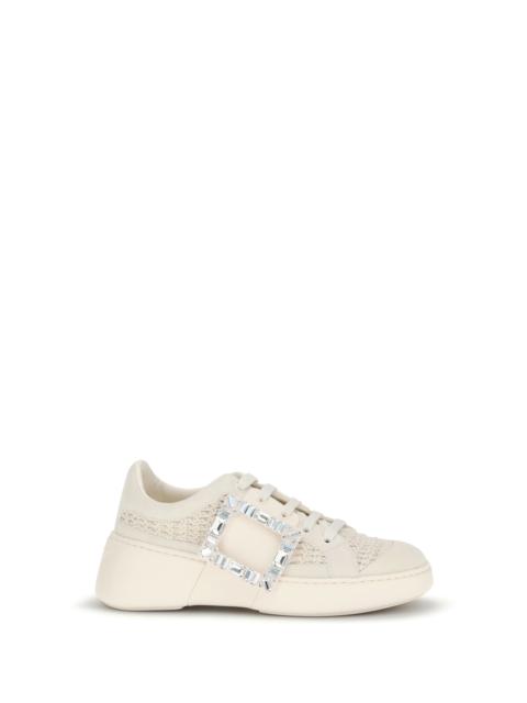 Roger Vivier Roger Vivier Women Viv' Skate Leather Sneakers With Embroderies Details