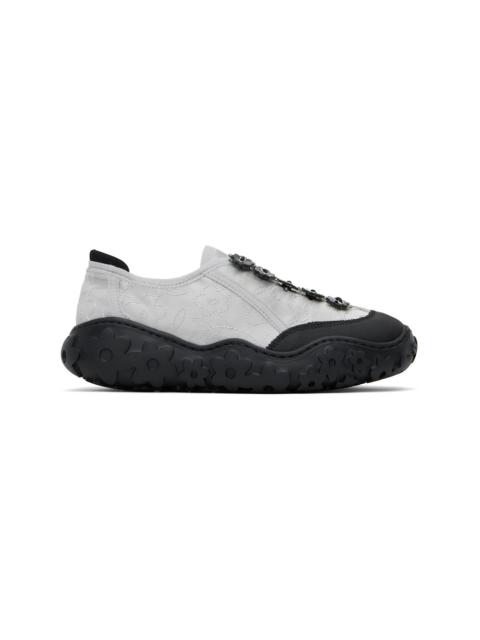 スニーカー [Cecilie Bahnsen]Alina Embroidered Satin Grey Sneaker s ALINA | SNEAKER EMBROIDERED SATIN GREY
