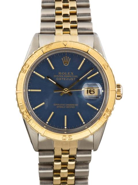 Rolex Datejust Thunderbird 16253 Blue Dial