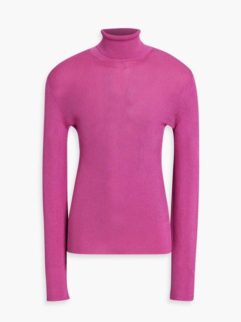 TOM FORD Ribbed silk turtleneck sweater