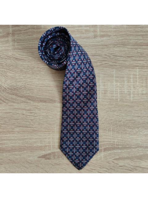 Hermès Hermes Paris Silk Tie 829 EA Geometry Blue