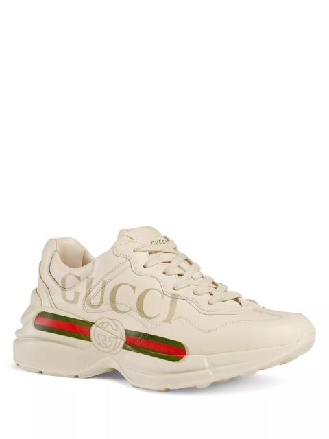 GUCCI Women's Rhyton Leather Sneakers