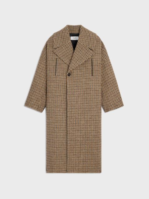 CELINE coat IN houndstooth wool