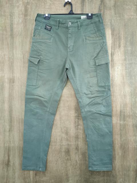 Other Designers Japanese Brand - DOUBLE NAME FADED CARGO PANTS