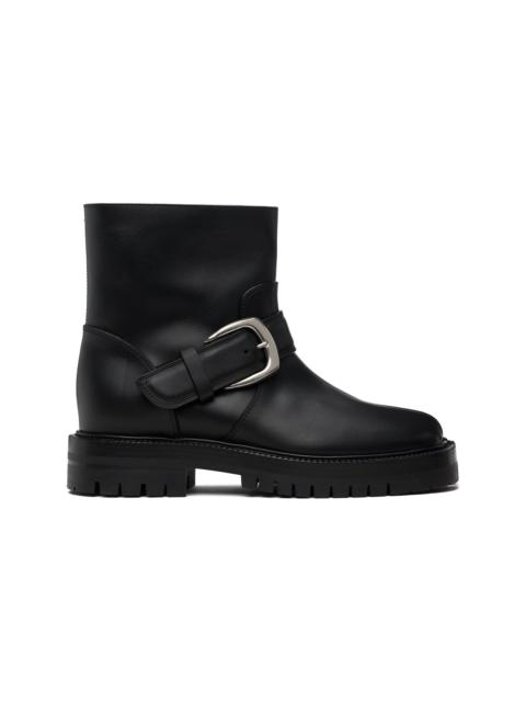 Maison Margiela Black Tabi County Buckle Ankle Boots