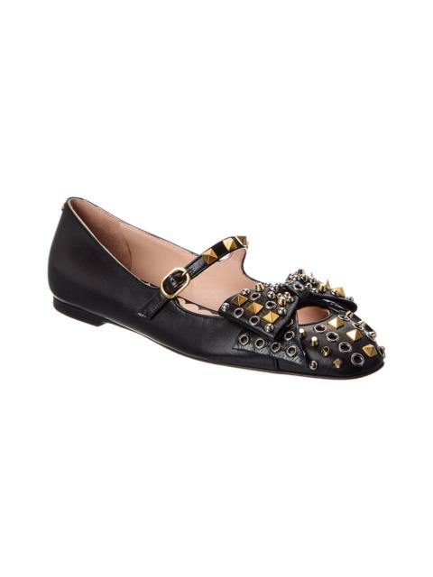 Valentino Valentino Rockstud Leather Flat