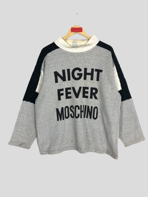 Moschino Moschino Night Fever Moschino Spellout Sweatshirt Crewneck