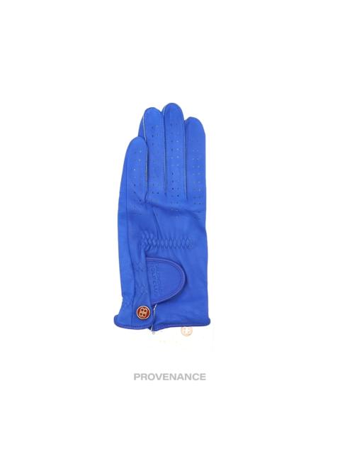 BALENCIAGA Balenciaga Golf Glove - Blue Cabretta Leather 19cm.