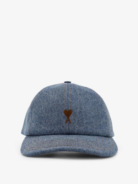 Ami Paris Denim Baseball Hat