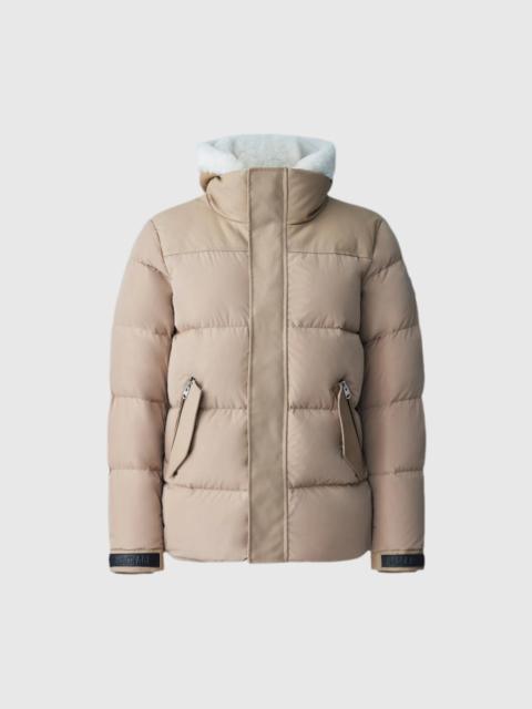 MACKAGE RILEY classic down jacket with removable shearling bib