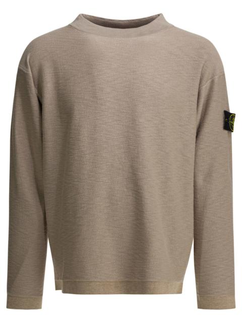 Stone Island Stone Island Crewneck Sweatshirt With Compass Logo