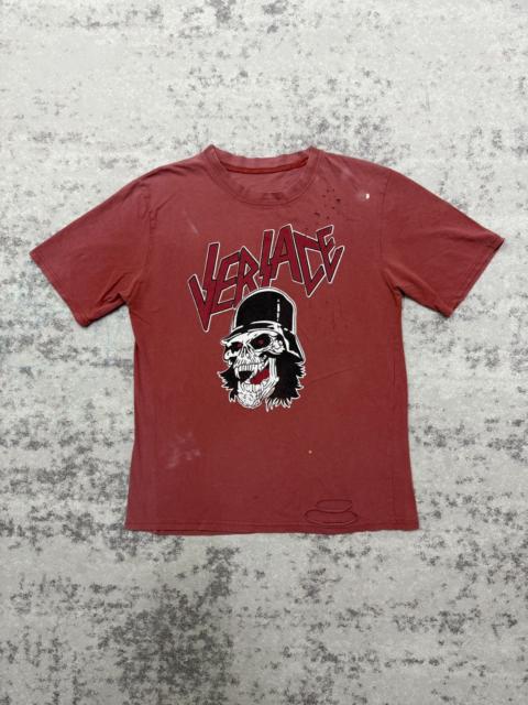 Other Designers Vintage - Versace Slayer Slay Her parody Tshirt distressed with hole