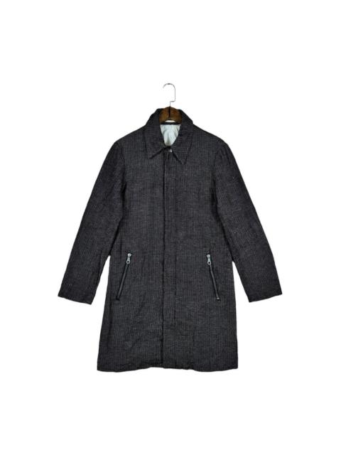 Other Designers Kazuyuki Kumagai Attachment Tweed Long Jacket Snap Button