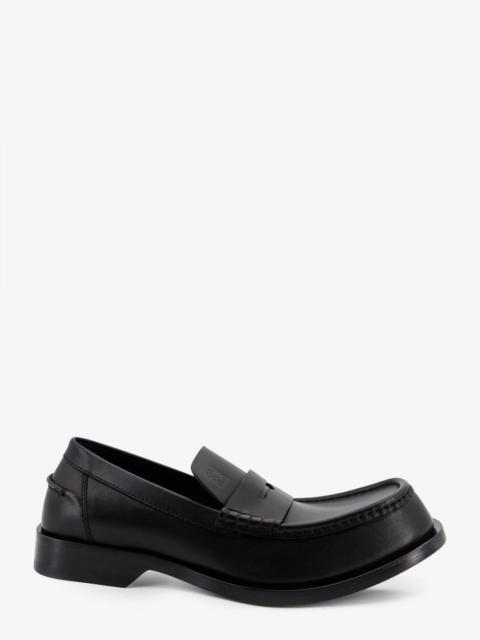Loewe Loewe Men Bobine Leather Loafers With Engraved Anagram Logo