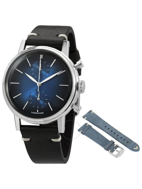 Other Designers Undone Chronograph Quartz Blue Dial Men's Watch MST-MCRY-SLV-ST
