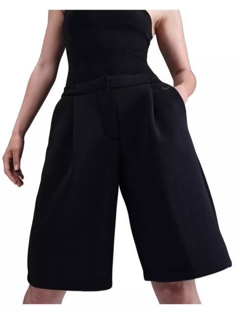 Nike Women's Sportswear Modern Fleece Mid-Rise Loose Shorts -Black