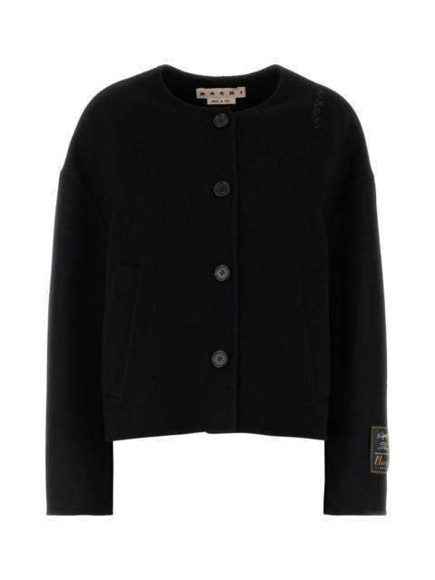 Marni Marni Women Black Felt Blazer