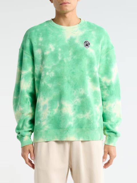 malbon Malbon Golf Grateful Dead Range Tie Dye Graphic Sweatshirt in Green Tie Dye at Nordstrom
