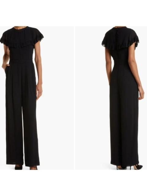 Other Designers NWT Ted Baker OLIVEE Cape Jumpsuit Ladder‎ Tape Detail Ted Sz 2 US Sz 6 $375