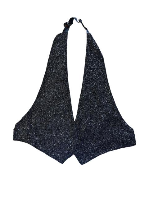 Other Designers Black Sequins Bralette