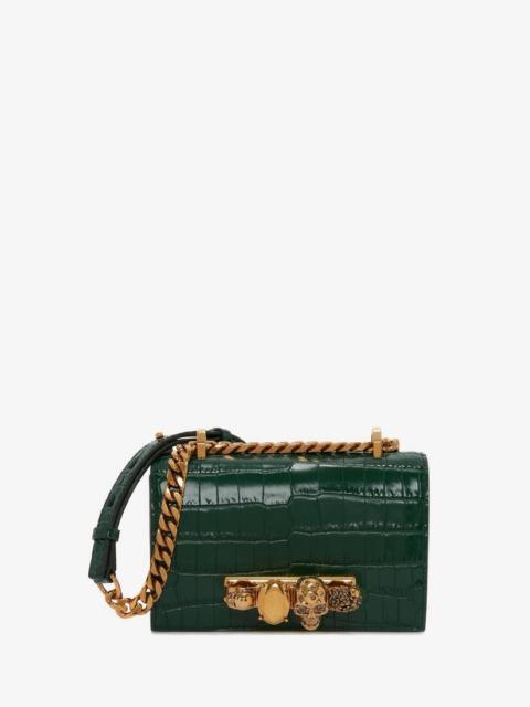 Alexander McQueen Women's Mini Jewelled Satchel in Emerald