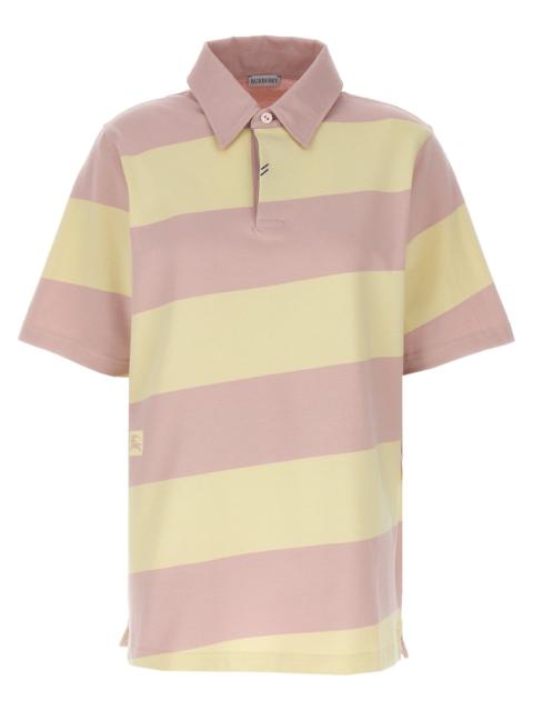 Burberry Logo Striped Polo Shirt