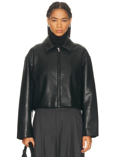 Enza Costa Leather Minimal Jacket
