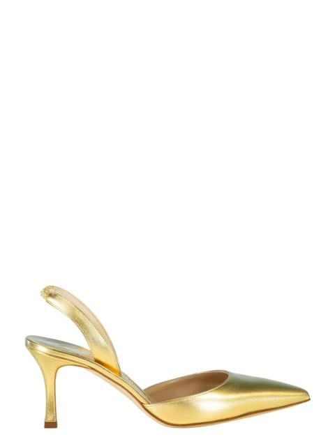 Manolo Blahnik Carolyne Pump 70 - Gold