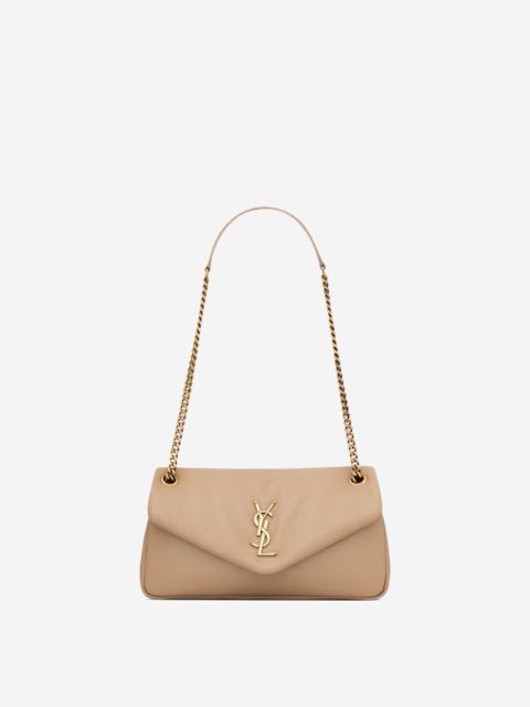 SAINT LAURENT CALYPSO LEATHER SHOULDER BAG