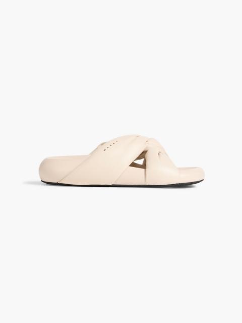 Marni Twisted leather sandals