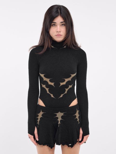 RUI Thorn Intarsia Hooded Bodysuit