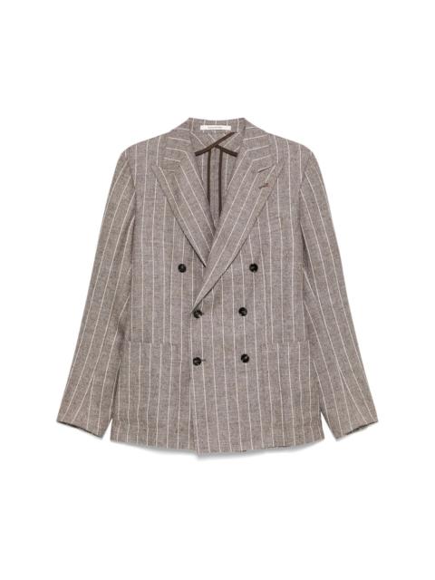 TAGLIATORE - Tagliatore Brown Jackets - Blazers Men