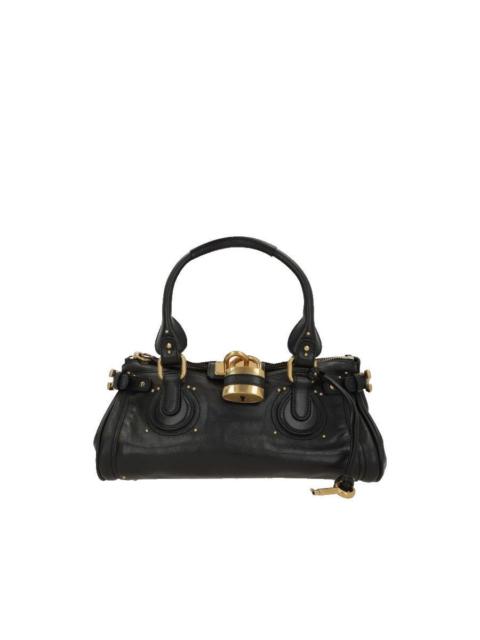 Chloé CHLOE Paddington Black Grained Leather Shoulder Bag New & Au