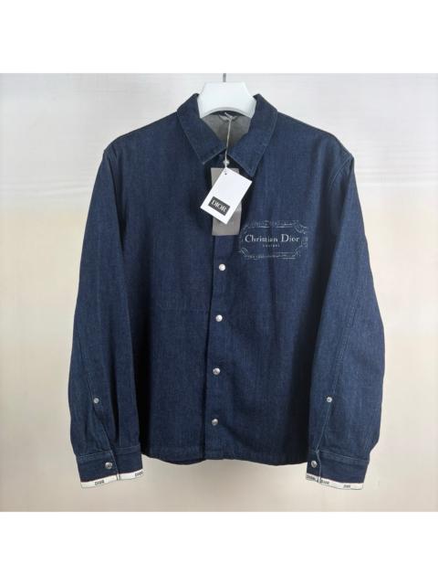 Dior Dior Slogan-Print Logo Shirt Jacket