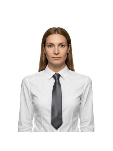 Brunello Cucinelli Brunello Cucinelli Women'S Gray Silk Tie With Monili Beads, One Size