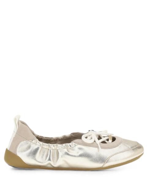 Chloé Chloe Women Kick Ballet Sneakers In Metallic Nappa Leather