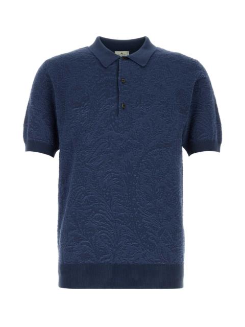 Etro Etro Men Blue Cotton Polo Shirt