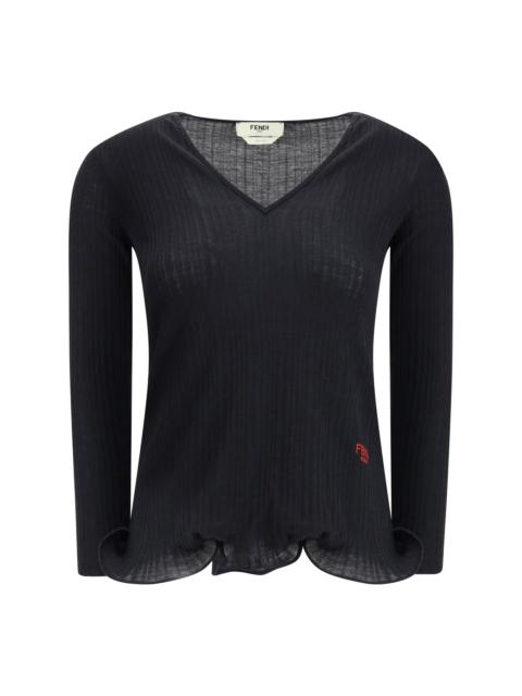 FENDI Fendi Women Long-Sleeved Virgin Wool Top