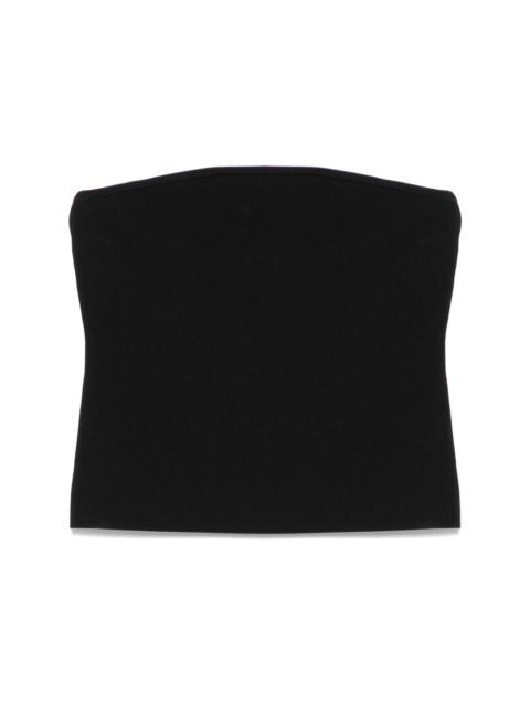MATTEAU strapless knit crop top