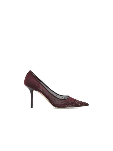 JIMMY CHOO JIMMY CHOO 'Love' Burgundy High Heels New & Authentic (Women