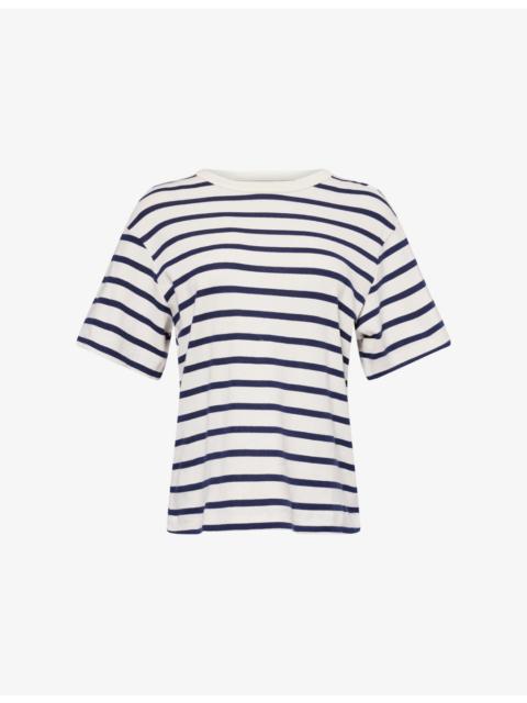 Citizens of Humanity Goldie Stripe-Print Cotton-Blend T-Shirt