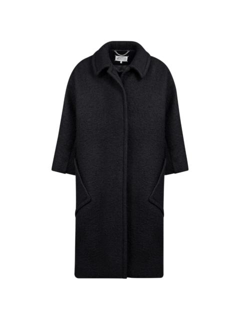 bouclé oversized coat