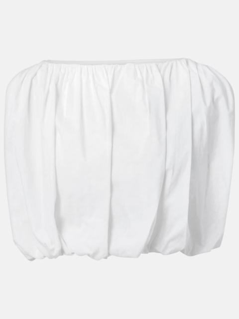 ADRIANA DEGREAS Inamorata cotton-blend crop top