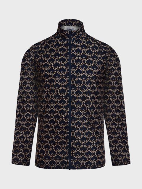 Vilebrequin MEN ZIPPED LONG SLEEVES RASHGUARD TURTLES CHAIN