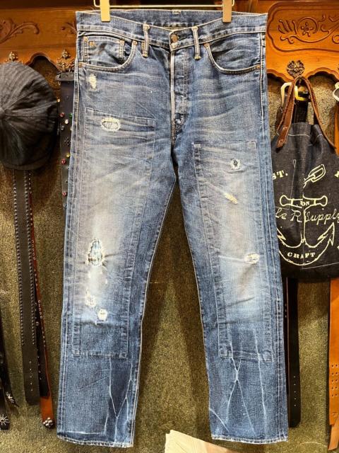 RRL by Ralph Lauren RRL Double RL Distressed Denim Jeans