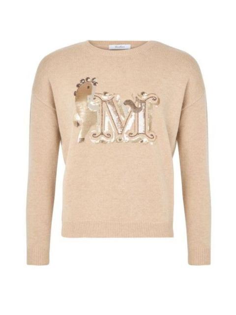 Max Mara MAX MARA Round Neck Beige Wool & Cashmere Sweater New & Auth