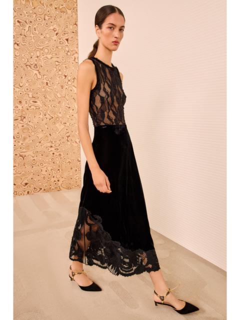 ULLA JOHNSON Alita Embroidered Midi Skirt